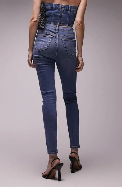 Shop Topshop Jamie Skinny Jeans In Mid Blue