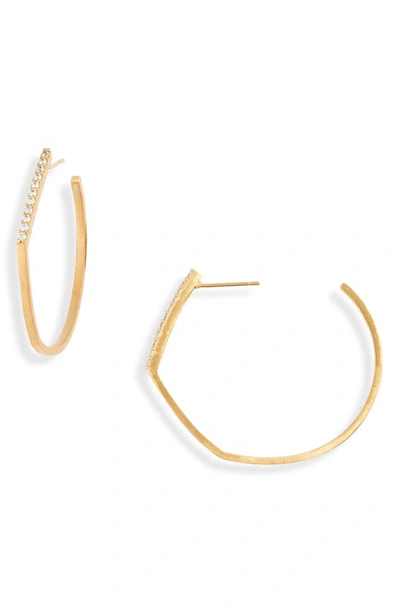 Shop Dean Davidson Spire Midi Hoop Earrings In Gold