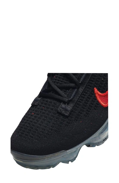 Nike Air Vapormax Flyknit 2021 "leopard" Sneakers In Black/ Habanero Red/ Praline