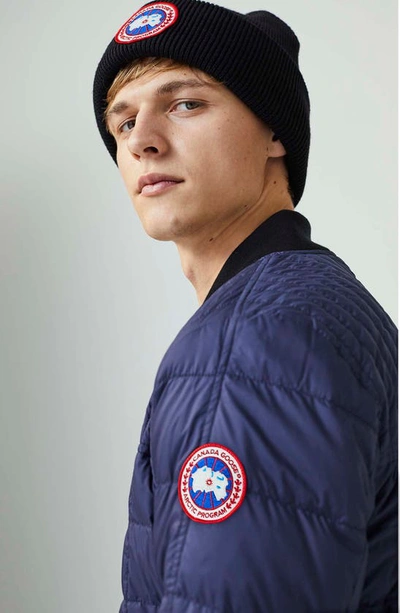 Shop Canada Goose Arctic Disc Merino Wool Toque Beanie In Cottongrass