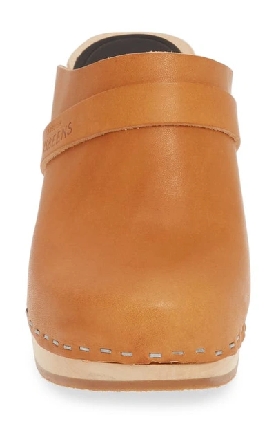 Shop Swedish Hasbeens Classic Clog In Nature Leather