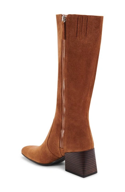 Shop Blondo Tessa Waterproof Knee High Boot In Cognac Suede