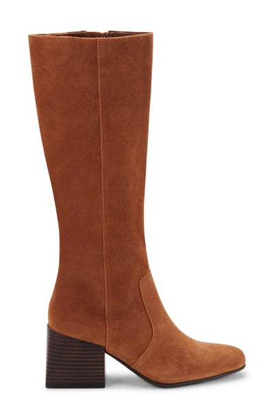 Shop Blondo Tessa Waterproof Knee High Boot In Cognac Suede