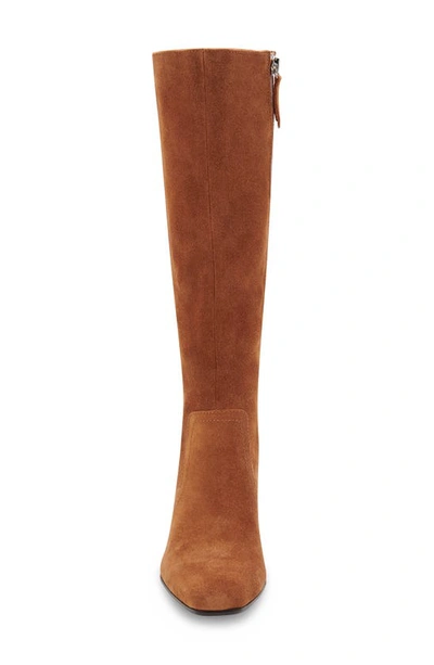 Shop Blondo Tessa Waterproof Knee High Boot In Cognac Suede