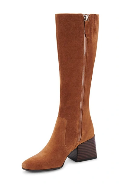 Shop Blondo Tessa Waterproof Knee High Boot In Cognac Suede