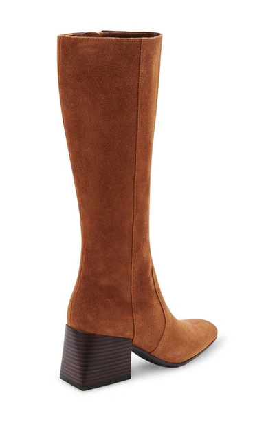 Shop Blondo Tessa Waterproof Knee High Boot In Cognac Suede