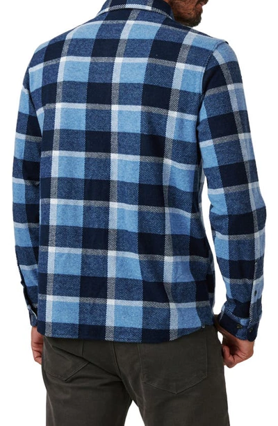7 Diamonds Generation Stretch Plaid Button-up Shirt In Light Blue