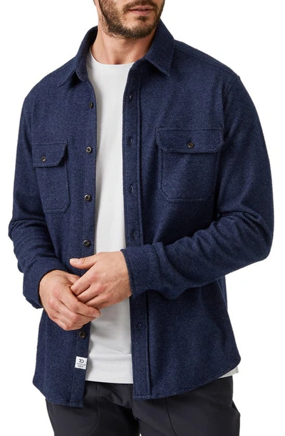 Shop 7 Diamonds Generations Stretch Twill Button-up Shirt In Indigo