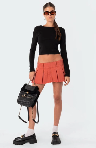 Shop Edikted Haven Open Back Crop Top In Black