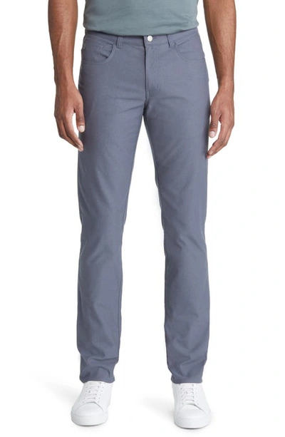 Shop Peter Millar Brentwood Five Pocket Performance Flannel Pants In Iron