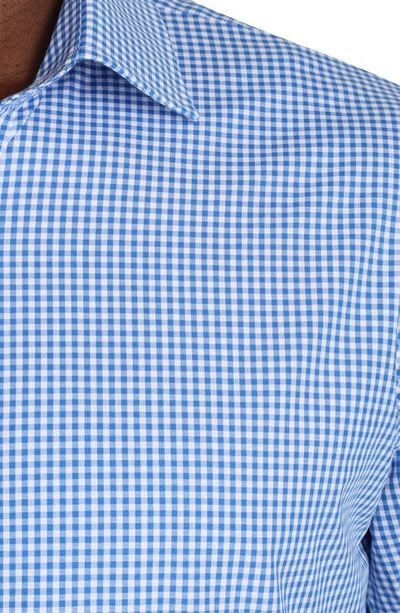 Shop Alton Lane Mason Everyday Check Cotton Button-up Shirt In Blue Gingham