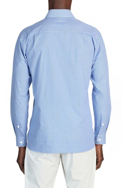 Shop Alton Lane Mason Everyday Check Cotton Button-up Shirt In Blue Gingham
