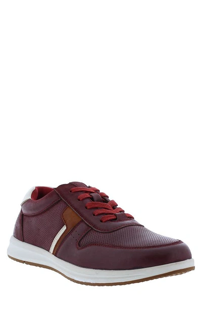 Shop English Laundry Brady Perforated Sneaker In Wine