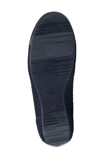 Shop Baretraps Mia Cap Toe Flat In Navy