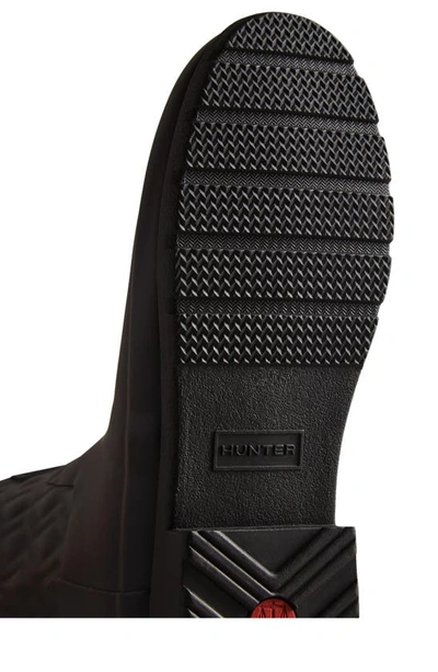 Shop Hunter Refined Waterproof Rain Boot In Black