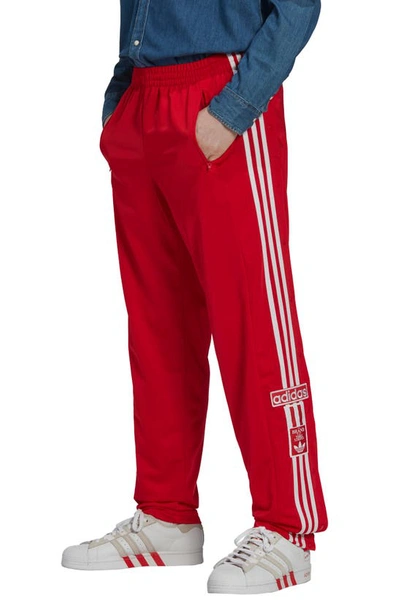 Shop Adidas Originals Adicolor Adibreak Recycled Polyester Track Pants In Vivid Red