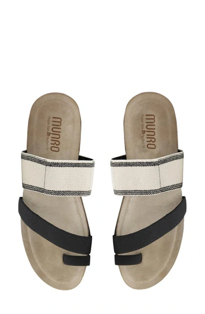 Shop Munro Aries Sandal In Rigne Black