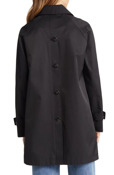 Shop Via Spiga Water Repellent Cotton Blend Trench Coat In Black