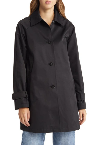 Shop Via Spiga Water Repellent Cotton Blend Trench Coat In Black