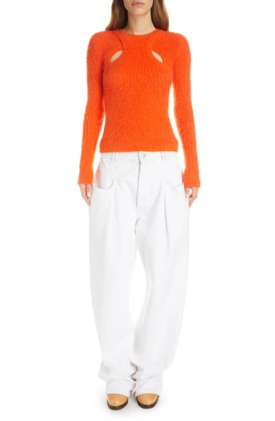 Shop Isabel Marant Alford Cutout Detail Sweater In Orange