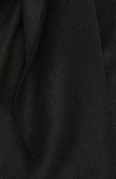 & Other Stories Fringe Wool Scarf In Black