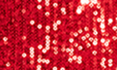 Bb Dakota By Steve Madden Long Sleeve Sequin Dress In Red