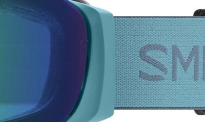 Shop Smith I/o Mag™ 164mm Snow Goggles In Storm / Chromapop Green Mirror