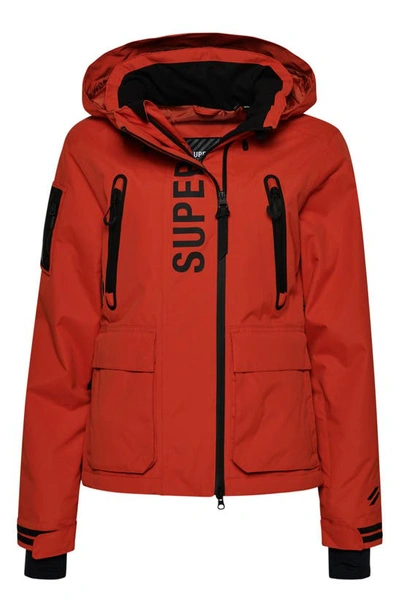 Superdry Ultimate Rescue Water Resistant Ski Jacket In Burnt Ochre |  ModeSens