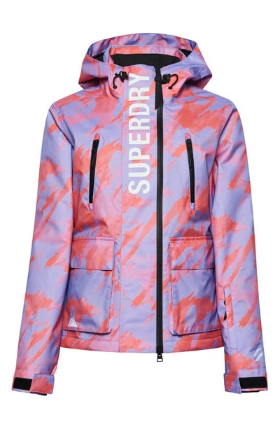 Superdry Rescue Waterproof Ski Jacket In Brush Camo Lilac | ModeSens