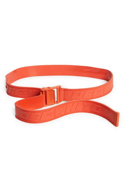 Off-white Gummy Industrial Belt In Orange Fluo | ModeSens