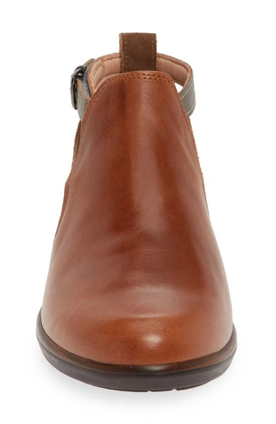 Shop Naot Kamsin Colorblock Bootie In Maple/ Antique/ Pewter Leather