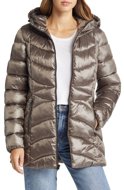Cole Haan Signature Water Resistant Hooded Down & Feather Fill Jacket In  Ginger | ModeSens
