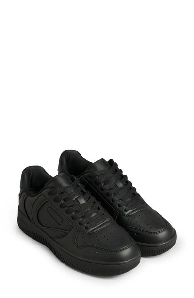 Superdry Faux Leather Basketball Shoe In Black/ Black | ModeSens