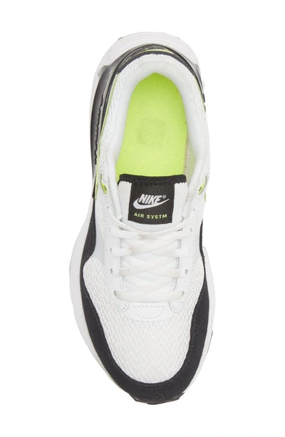 Shop Nike Air Max Systm Sneaker In White/ Black/ Volt/ Platinum