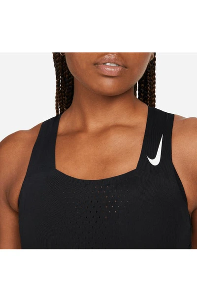 Nike Women's Dri-fit Adv Aeroswift Running Crop Top In Black | ModeSens