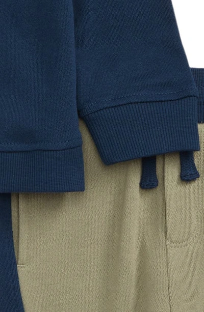 Shop Splendid Marine Layer Long Sleeve Top & Joggers In Dress Blues