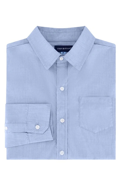 Shop Andy & Evan Sport Shirt In Medium Blue