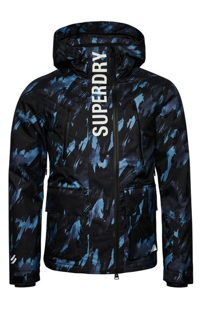 Shop Superdry Rescue Waterproof Ski Jacket In Brush Camo Dark Large
