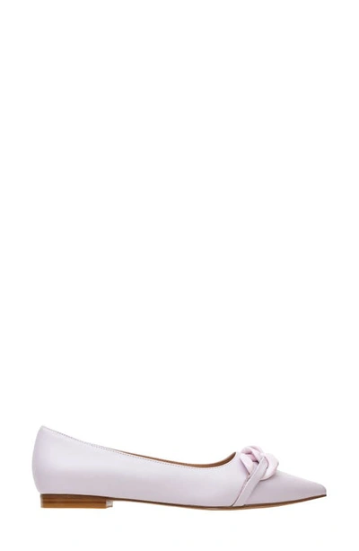 Shop Linea Paolo Nora Pointed Toe Flat In Lavender Fog