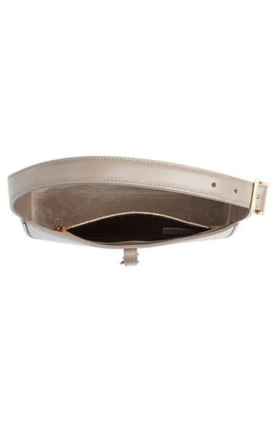 Saint Laurent Le 5 A 7 Ysl Shoulder Bag In Smooth Leather In Greyish Brown