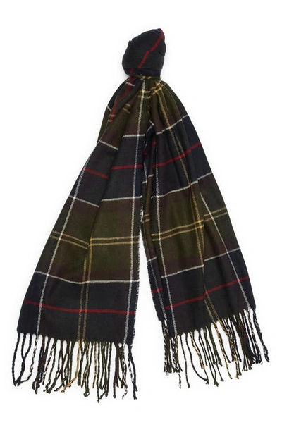 Barbour Tartan Scarf And Hat Set In Classic