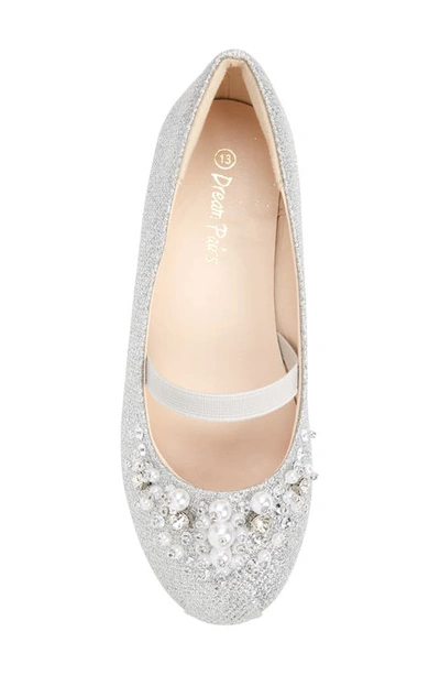 Shop Dream Pairs Kids' Glitter Mary Jane In Silver