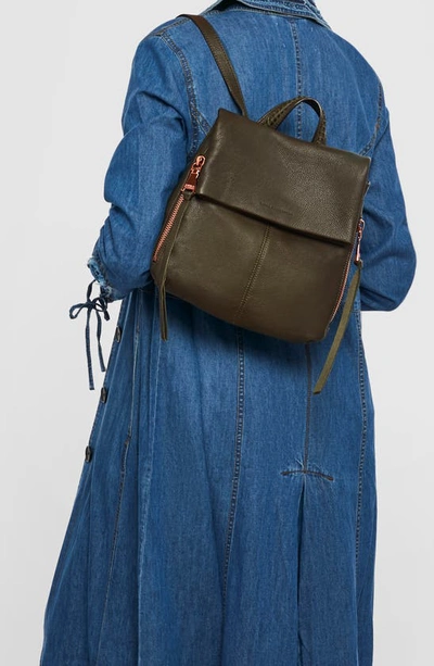 Shop Aimee Kestenberg Bali Leather Backpack In Forest