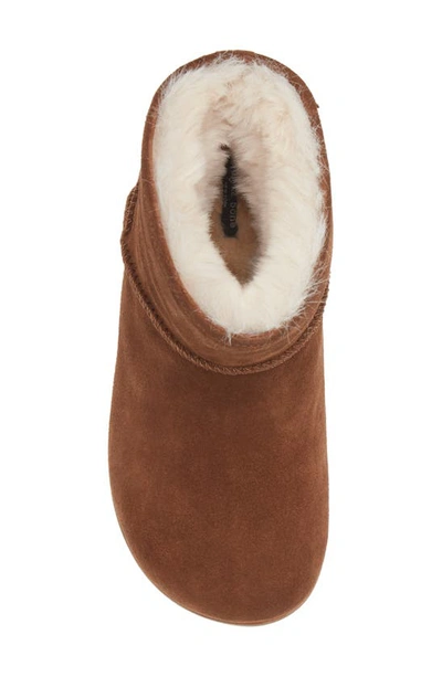 Shop Rag & Bone Bailey Faux Shearling Lined Boot In Chestnut Suede