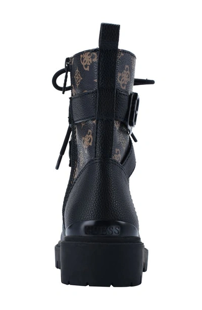 Guess Orana Combat Boot In Brown