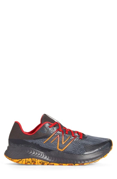 New Balance Dynasoft Nitrel V5 Trail Running Shoe In Grey/ Orange