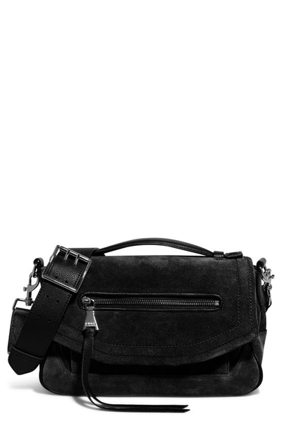 Shop Aimee Kestenberg Bandit Crossbody Bag In Black Suede