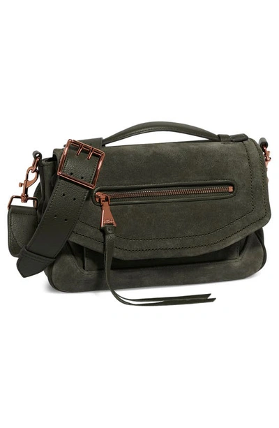 Shop Aimee Kestenberg Bandit Crossbody Bag In Forest Suede