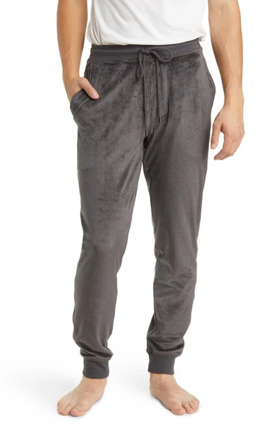Daniel Buchler Velour Lounge Pants In Black ModeSens