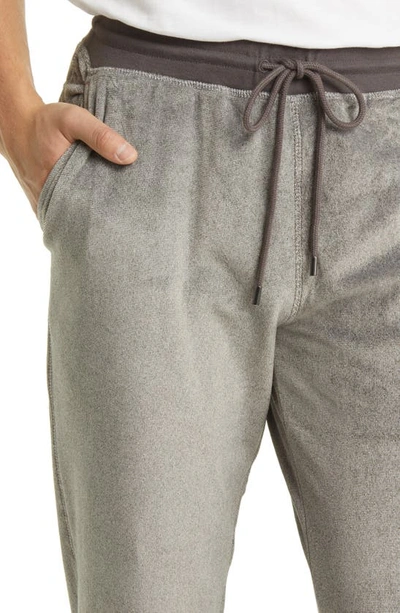 Shop Daniel Buchler Velour Lounge Pants In Dark Grey